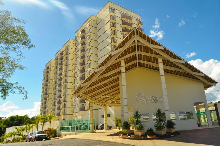 Diroma Exclusive - Piscinas Termais 24 Horas, Sauna, Copa Da Mamae, Limpeza Diaria, Estacionamento Gratis! Caldas Novas Kültér fotó